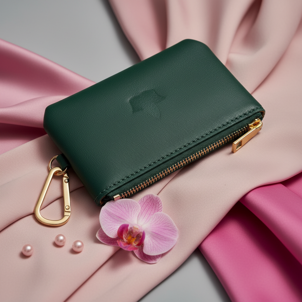 AKA® Heritage Leather Keychain Pouch