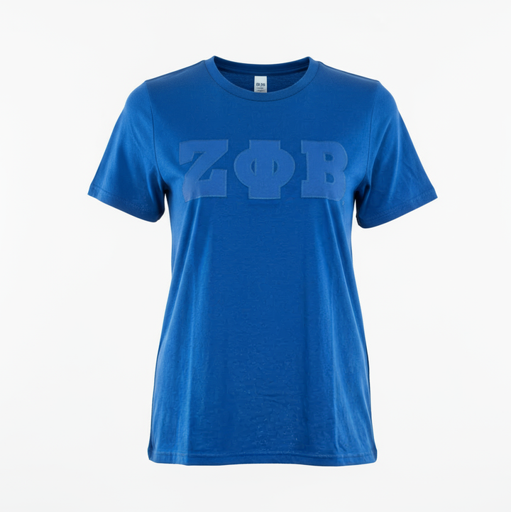 Zeta Phi Beta® Embroidered Monogram T-Shirt
