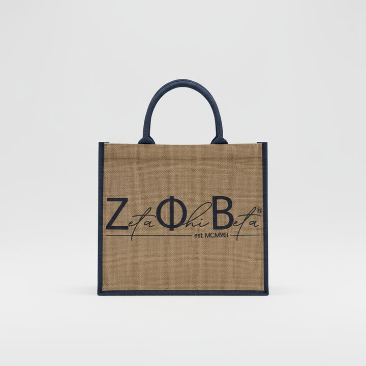 Zeta Phi Beta® Jute Tote Bag Collection