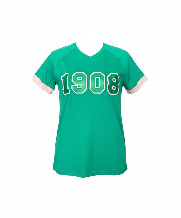 Alpha Kappa Alpha® Green 1908 Varsity Tee