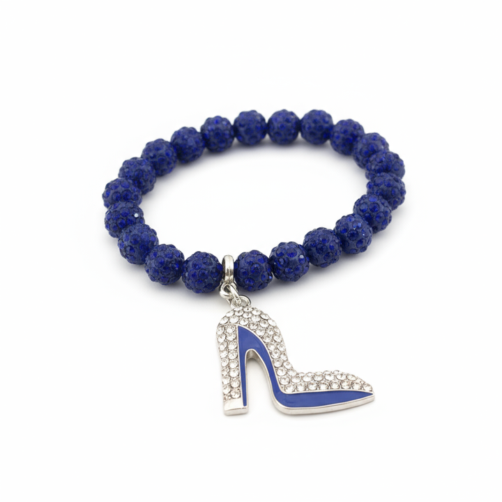 Zeta Phi Beta® Blue Stiletto Charm Bracelet