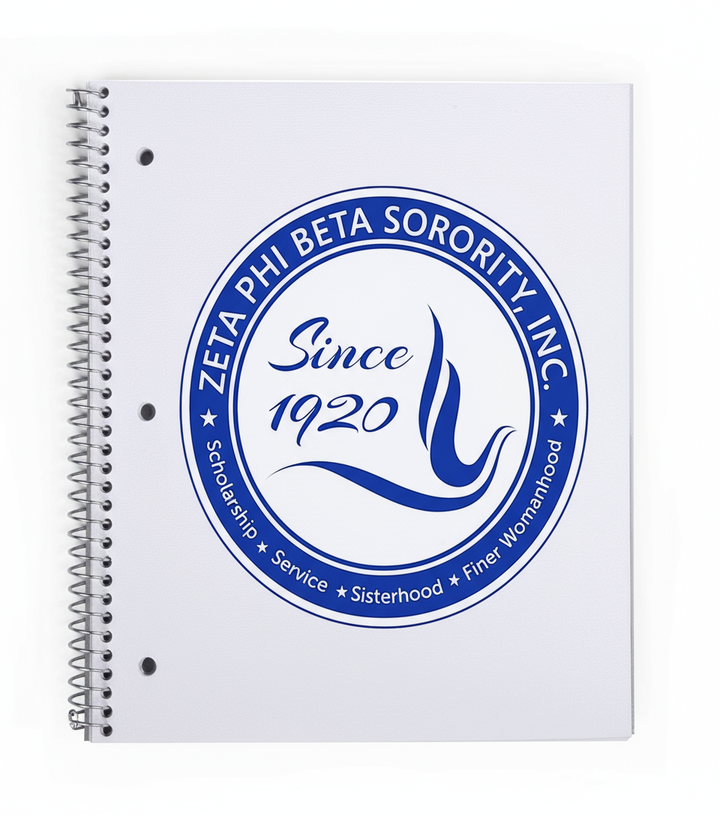 Zeta Phi Beta® Spiral Notebook – Since 1920 Seal