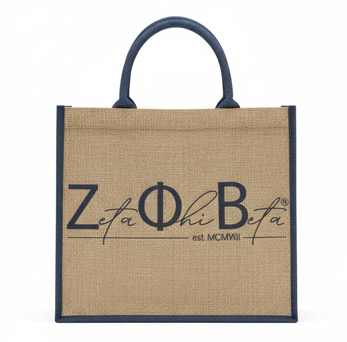 Zeta Phi Beta® Scripted Tote Bag