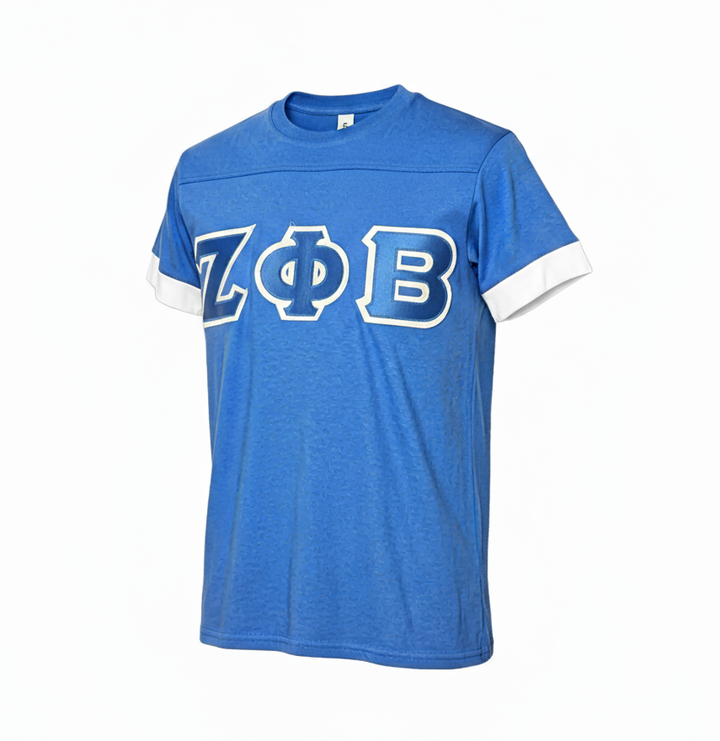 Zeta Phi Beta® Blue Varsity Letter T-Shirt