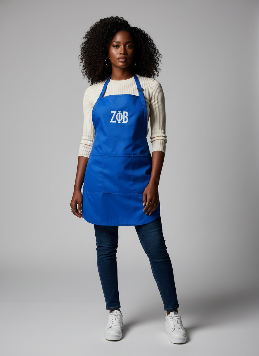 Zeta Apron - Embroidered 3 Pocket Apron