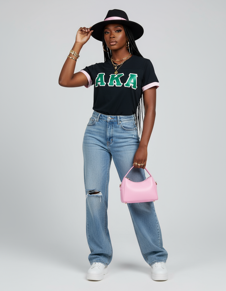 Alpha Kappa Alpha® Black AKA Varsity Tee