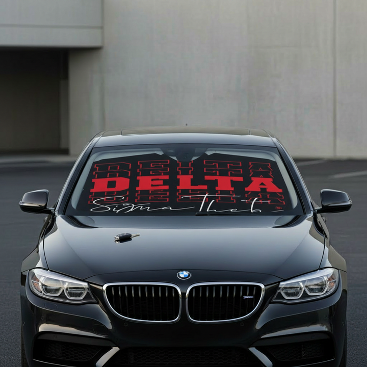 Delta Sigma Theta Umbrella-Style Windshield Car Shade