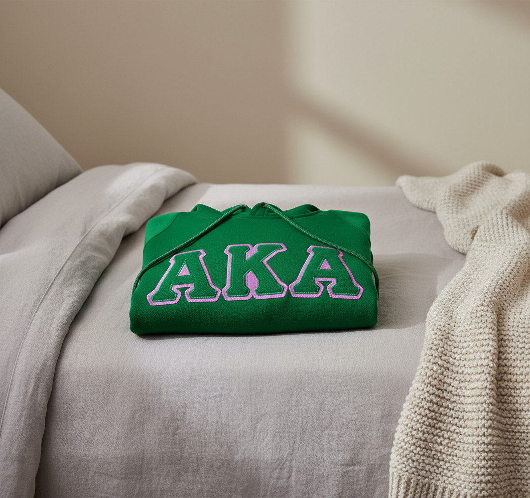 Alpha Kappa Alpha® Satin-Lined Embroidered Hoodie