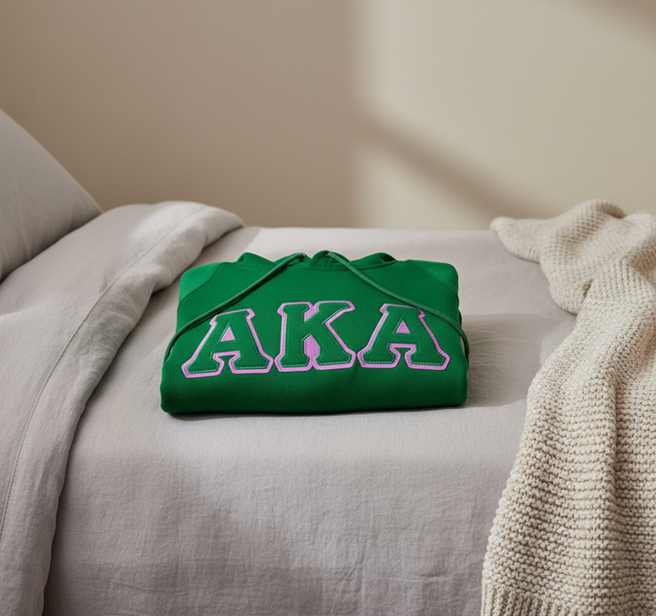 Alpha Kappa Alpha® Satin-Lined Embroidered Hoodie