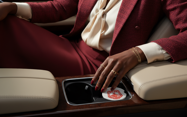Delta Sigma Theta® Crest Car Coasters (Set of 2)