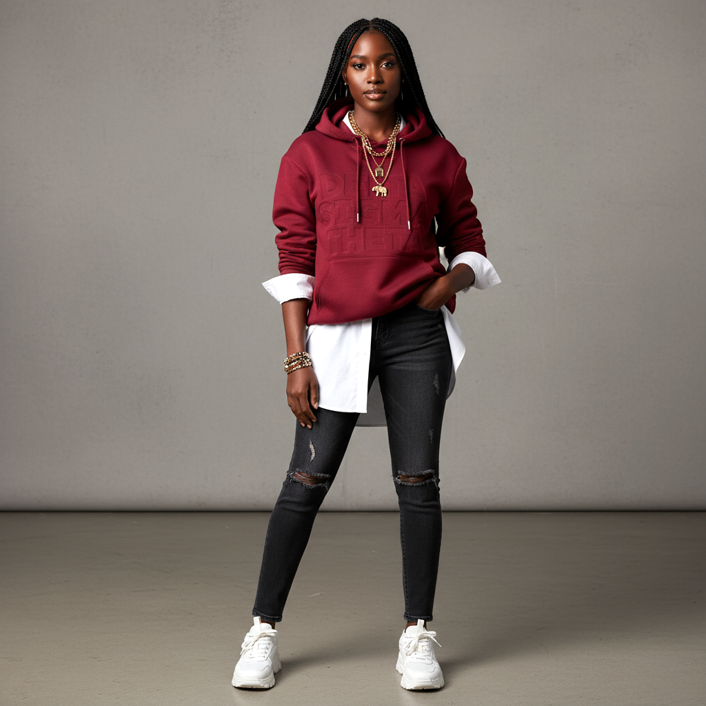 Delta Sigma Theta® Debossed Hoodie