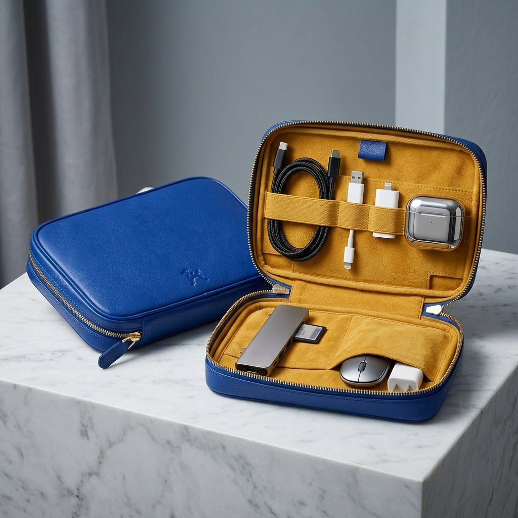 Leather Tech Organizer