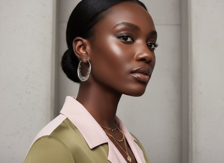 Alpha Kappa Alpha® Hoop Earrings – Silver or Gold