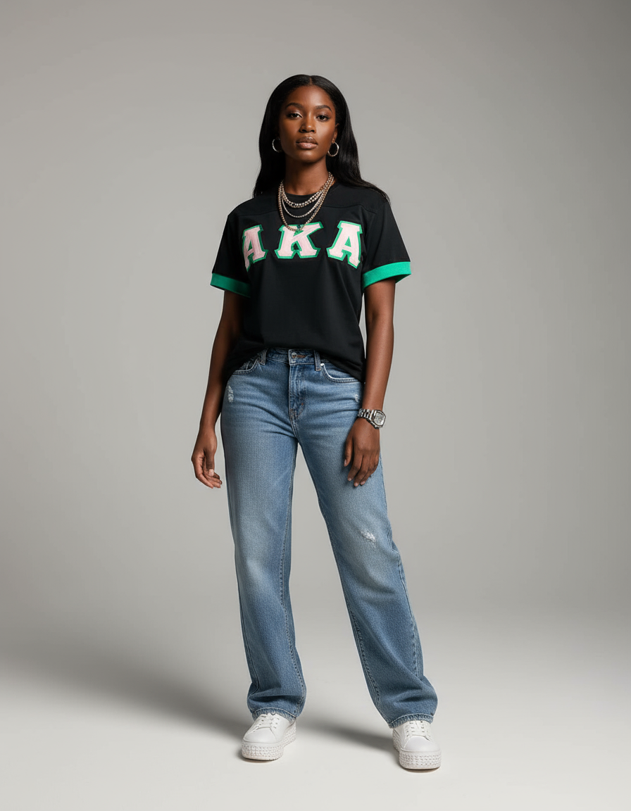 Alpha Kappa Alpha® Pretty Edge Tee - Green
