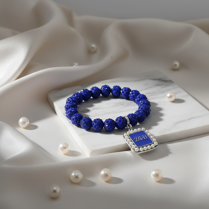Zeta Phi Beta® Royal Charm Bracelet