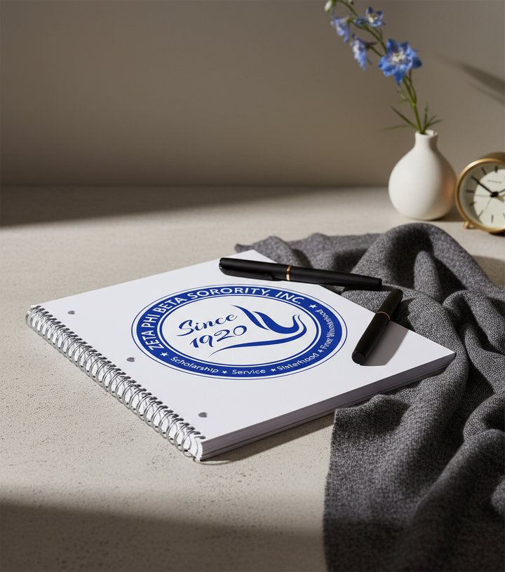 Zeta Phi Beta® Spiral Notebook – Since 1920 Seal