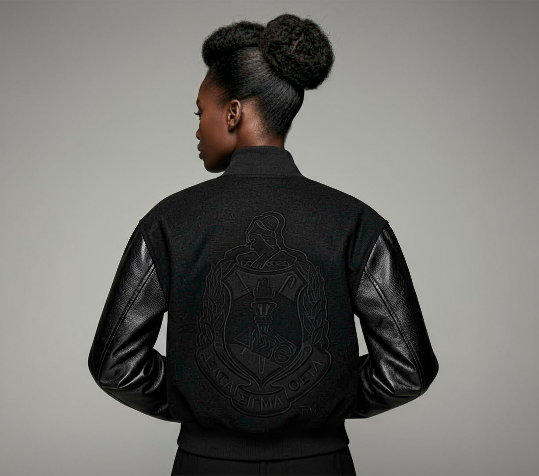 Delta Sigma Theta® BlackOut Leather Jacket