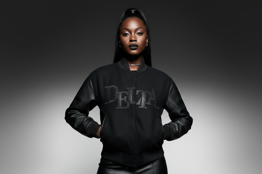 Delta Sigma Theta® BlackOut Leather Jacket