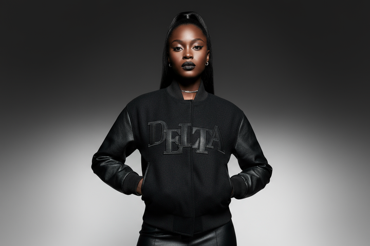 Delta Sigma Theta® BlackOut Leather Jacket