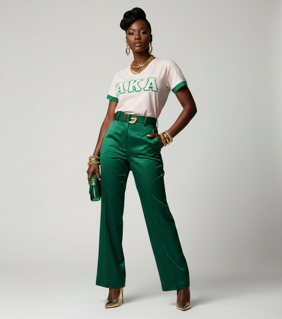 Alpha Kappa Alpha® Varsity Tee – Pink AKA Edition