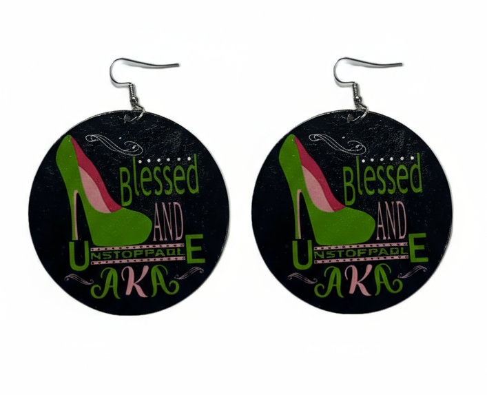 Alpha Kappa Alpha® “Blessed and Unstoppable” Earrings