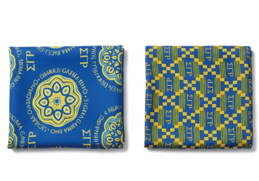 Sigma Razor Vest Sigma Gamma Rho Scarf with Arm Slits — Floral & Ankara Prints | Blue ...