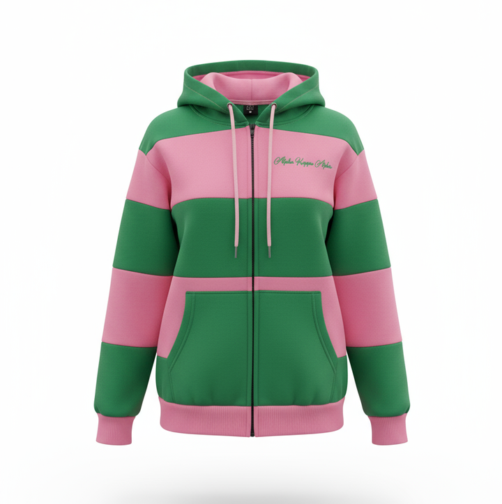 Alpha Kappa Alpha® Striped Hoodie and Jogger Set