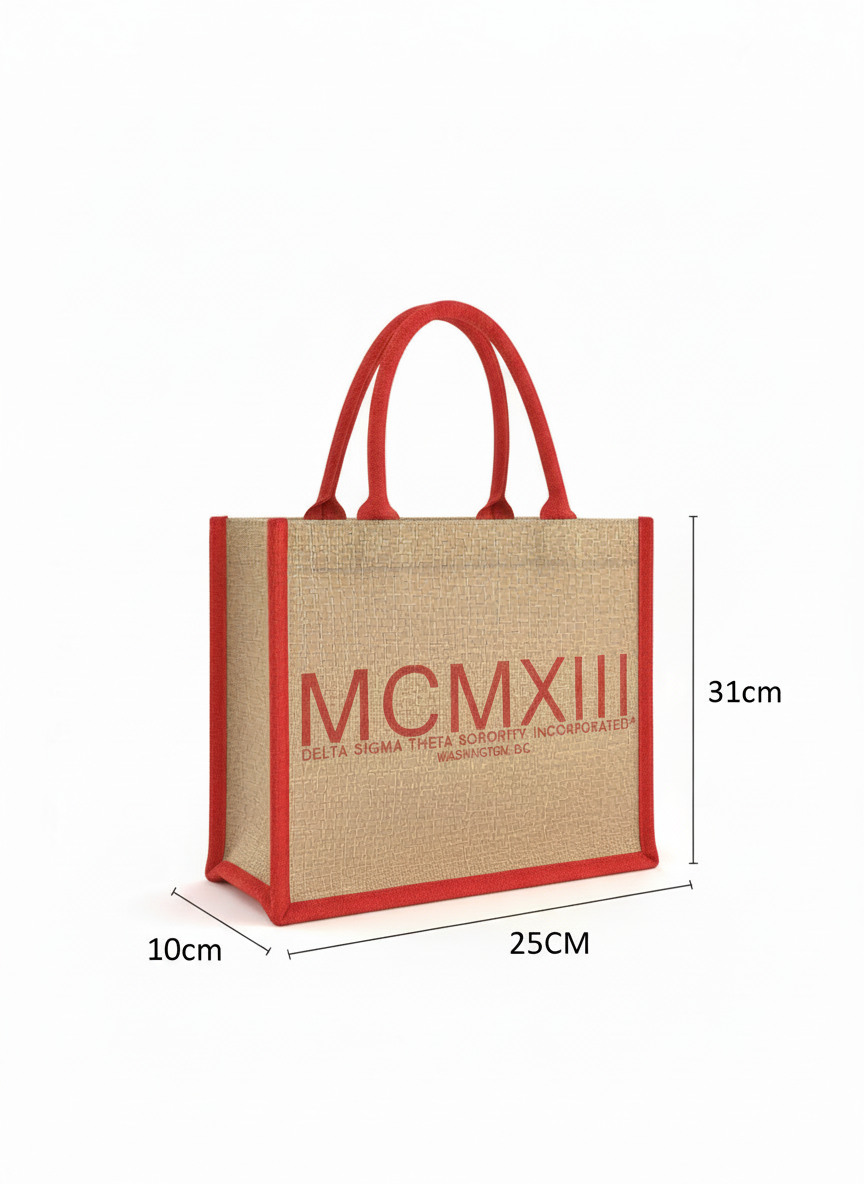 Delta Sigma Theta® MCMXIII Founders Jute Tote
