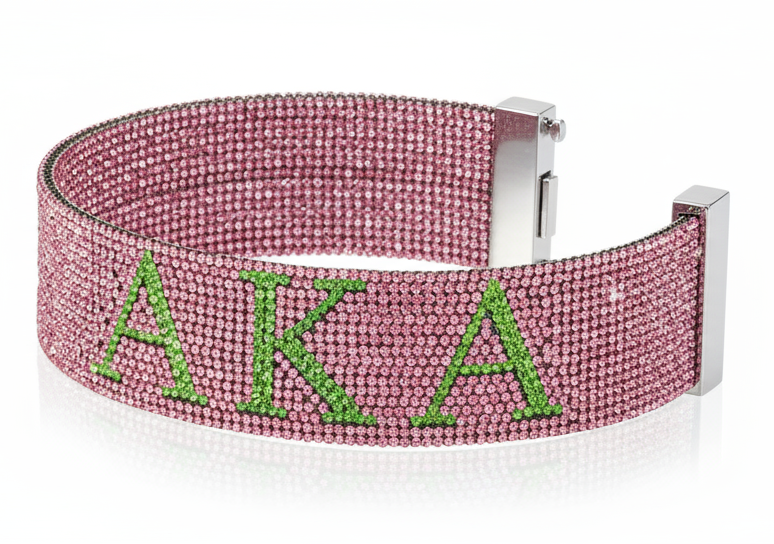 Alpha Kappa Alpha® Rhinestone Bangle Bracelets