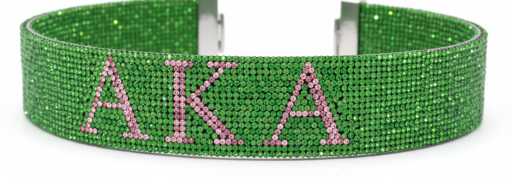Alpha Kappa Alpha® Rhinestone Bangle Bracelets