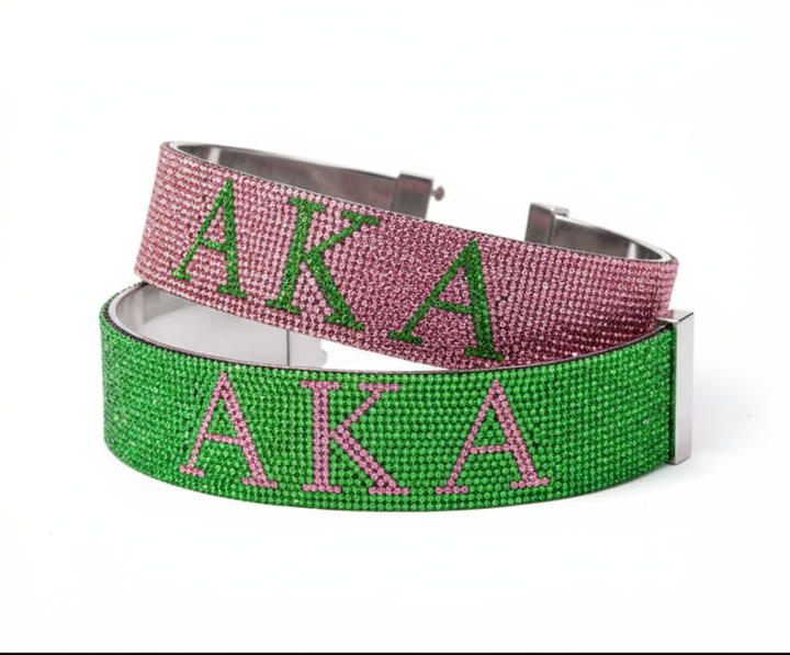 Alpha Kappa Alpha® Rhinestone Bangle Bracelets
