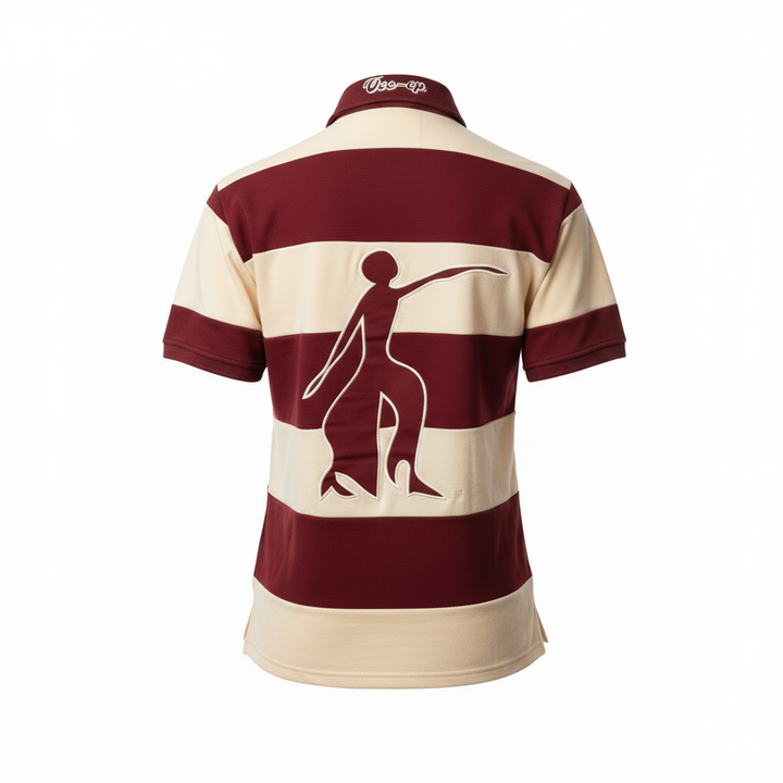Delta Sigma Theta® Crimson & Cream Rugby Polo