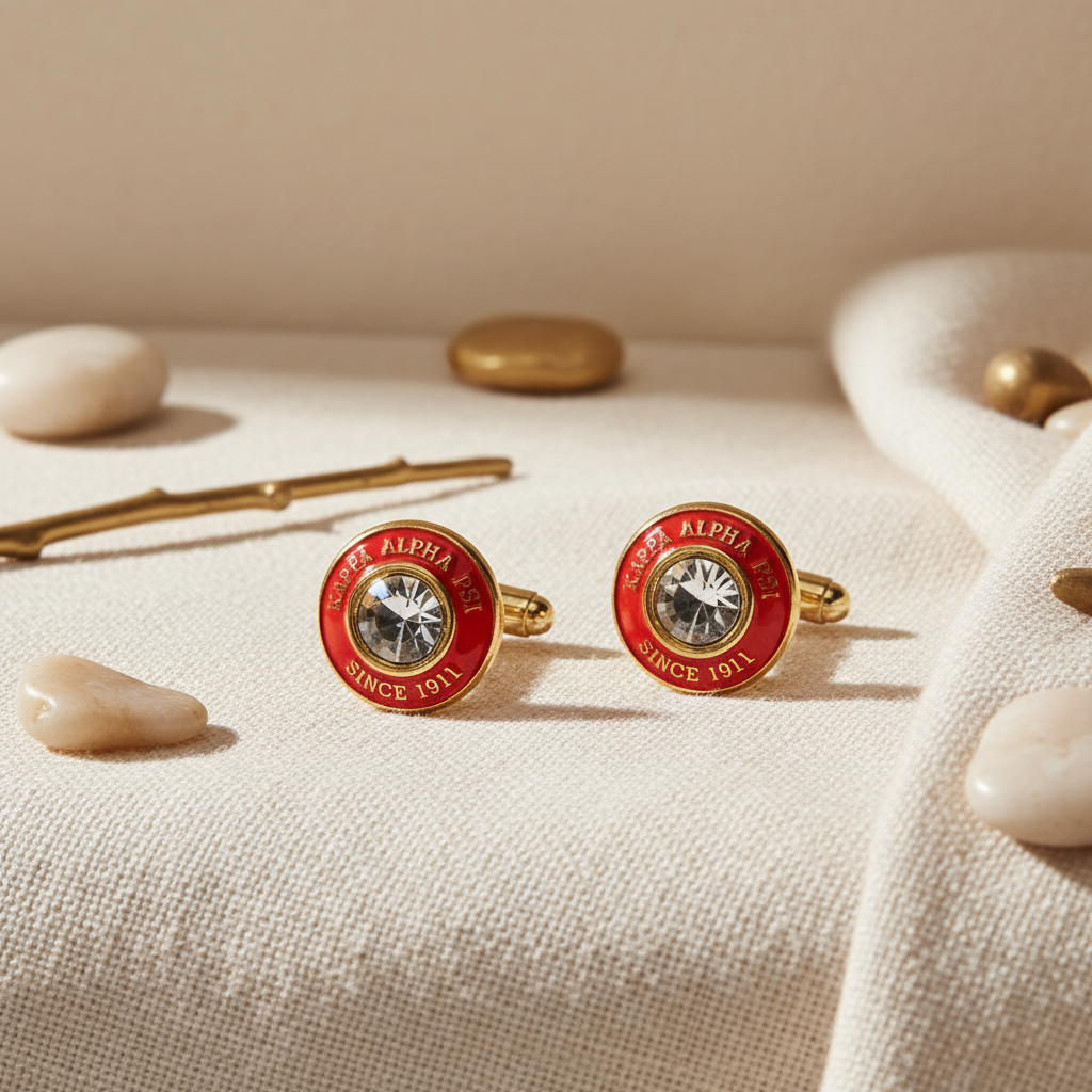Kappa Alpha Psi® “Since 1911” Diamond Cufflinks