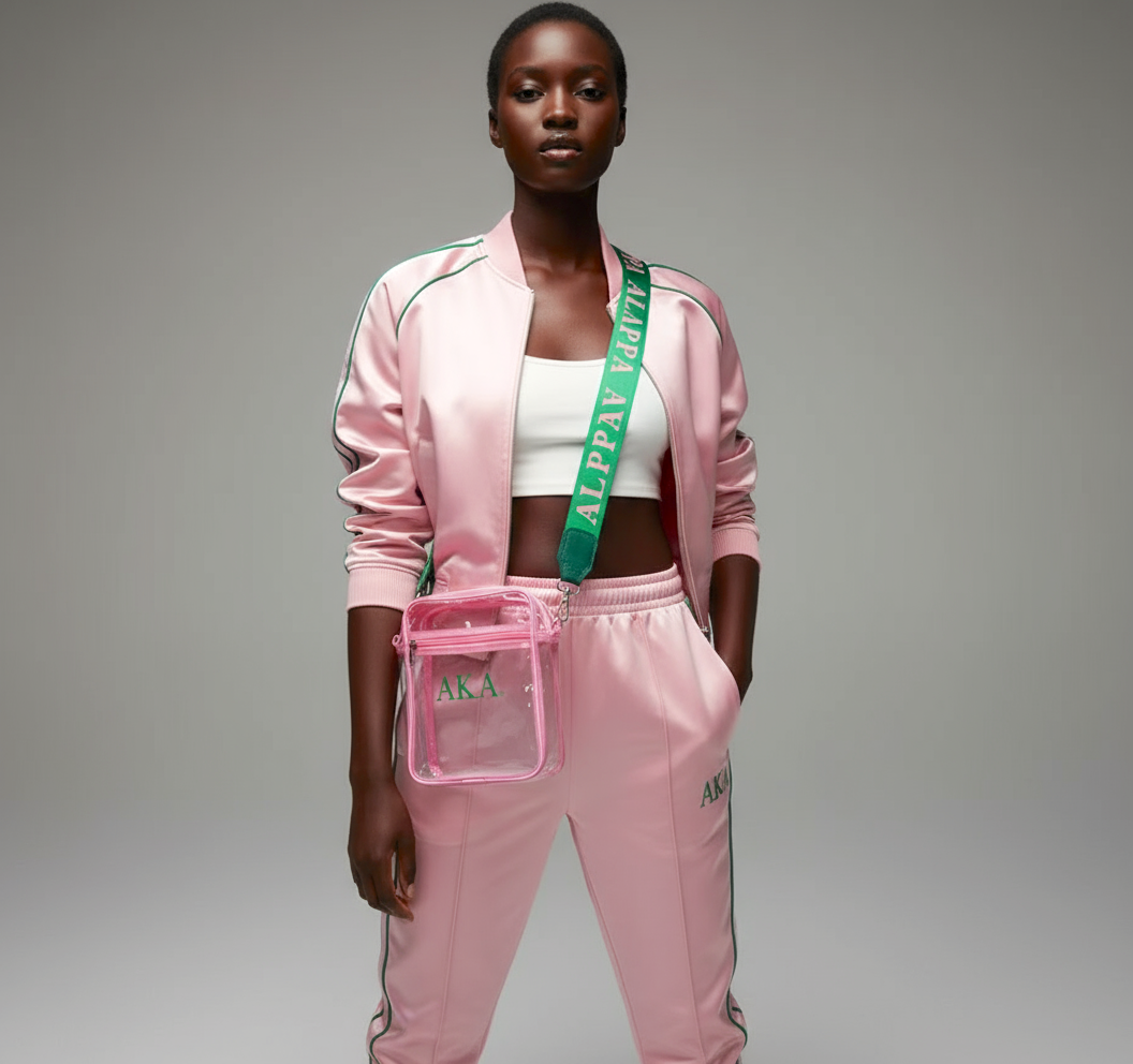 Alpha Kappa Alpha® Clear Stadium Bag with Custom Strap