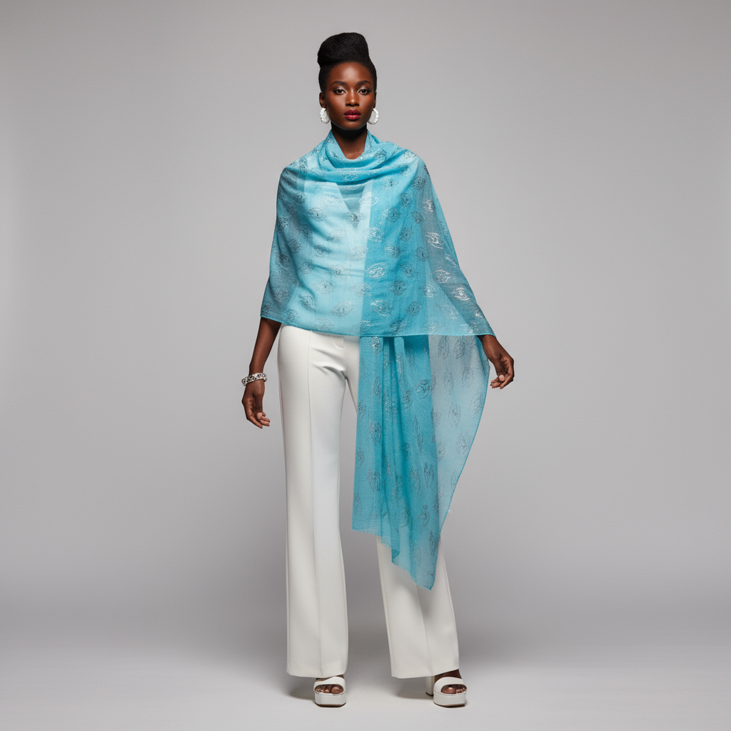 Zeta Amicae Foil Scarf