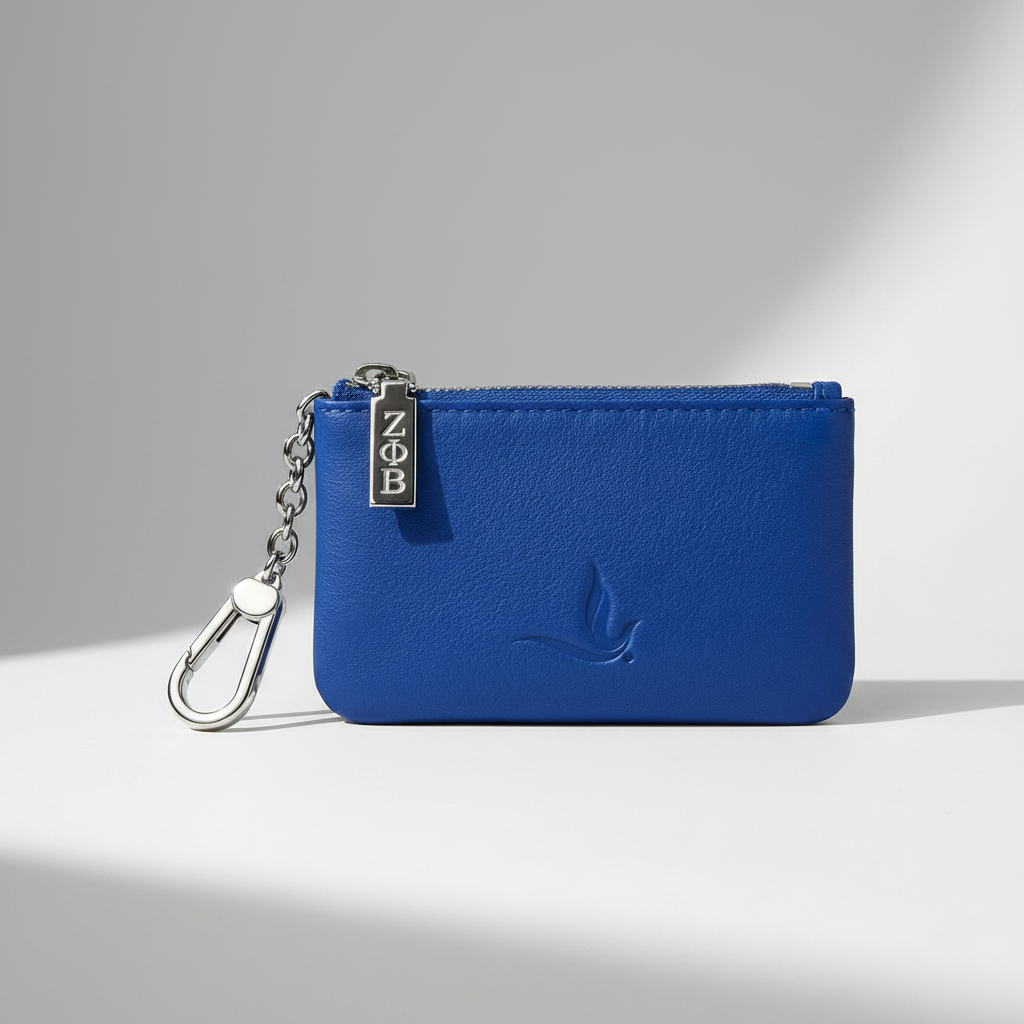Zeta Heritage Leather Keychain Pouch
