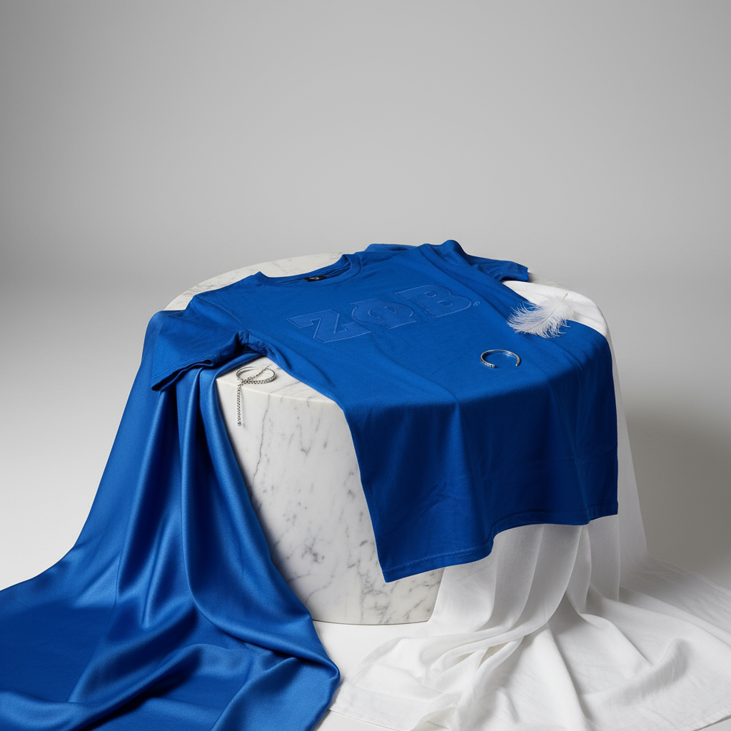 Zeta Phi Beta® Embroidered Monogram T-Shirt