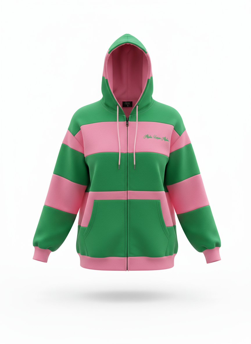 Alpha Kappa Alpha® Striped Hoodie and Jogger Set