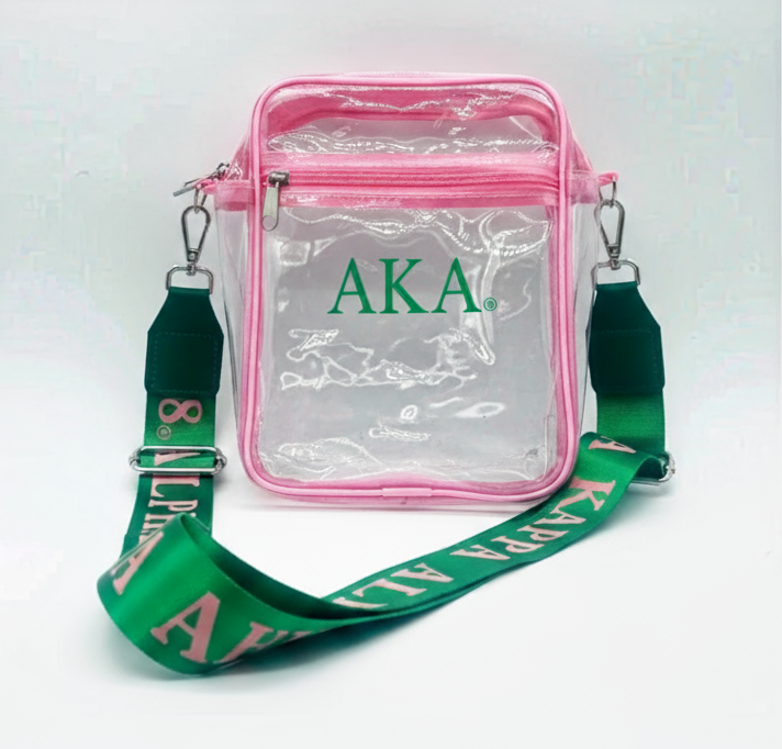 Alpha Kappa Alpha® Clear Stadium Bag with Custom Strap