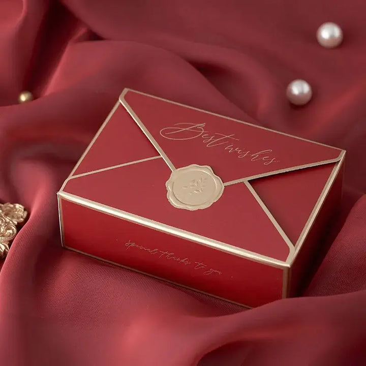 Sorority-inspired candy box in elegant red design, perfect for sharing with sisters and Greek gear enthusiasts.