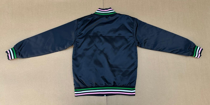 Alpha Kappa Alpha® Satin Baseball Jacket – Fall 2025 Exclusive