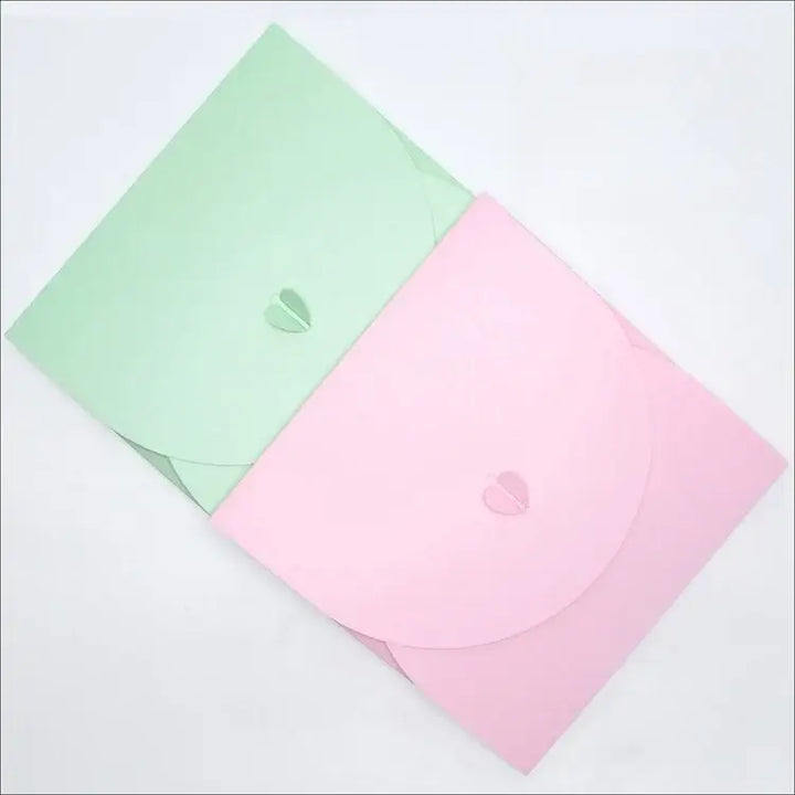 Pink and green gift boxes, perfect for sorority or fraternity paraphernalia and Greek gear gifts.