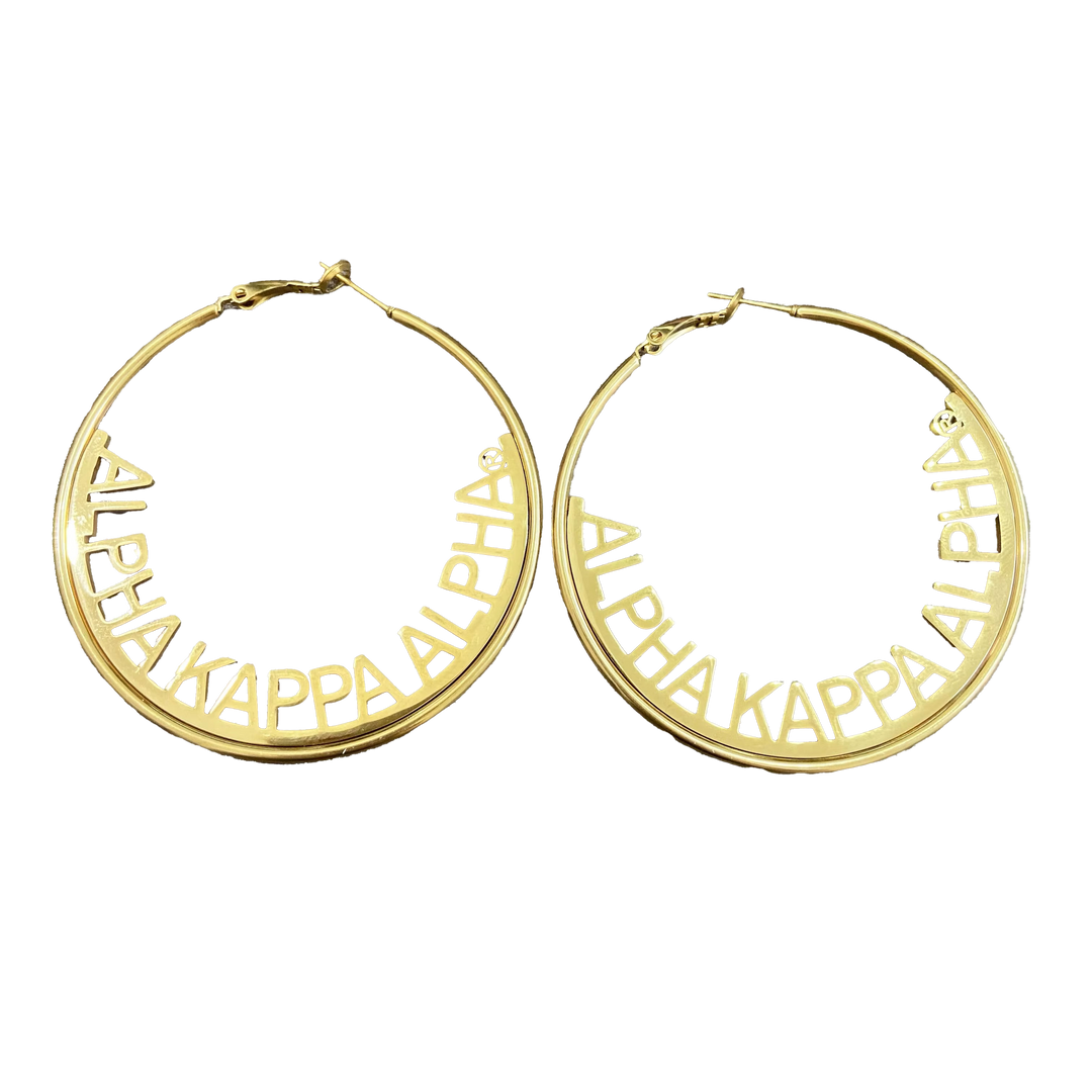 AKA Earrings - Alpha Kappa Alpha Hoops