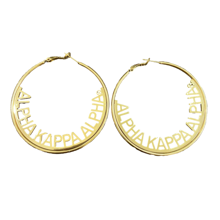 AKA Earrings - Alpha Kappa Alpha Hoops