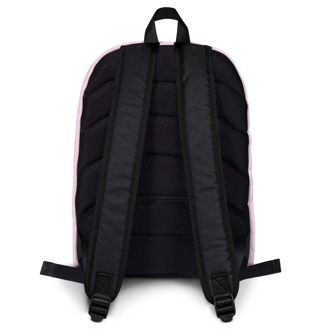 Back view of AKA Crest & Year Backpack showcasing padded straps and breathable mesh for comfort. Perfect for sorority and fraternity gear.