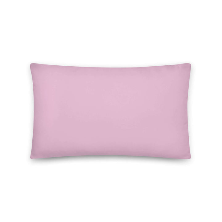 Soft pink throw pillow, perfect for sorority decor and stylish home accents. Ideal for Greek gear enthusiasts.