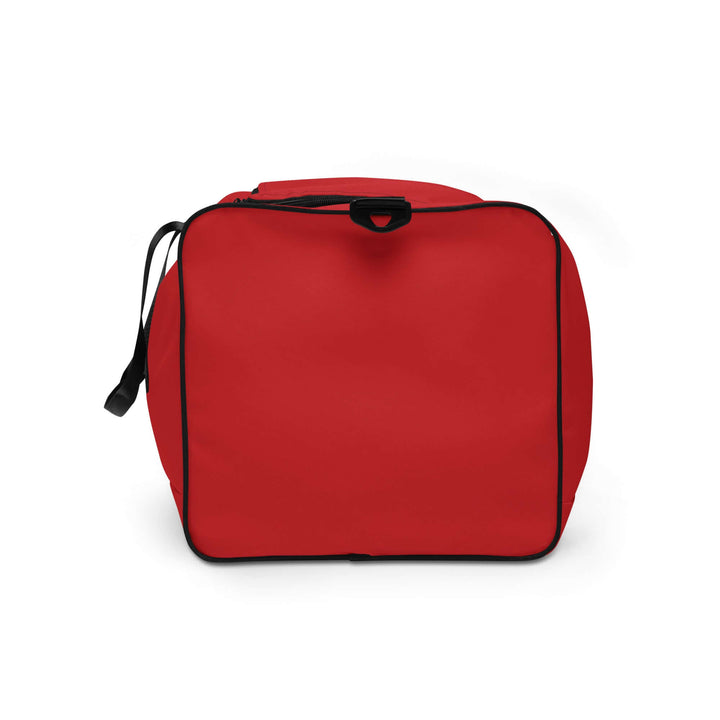 Kappa Alpha Psi red duffle bag, ideal for sorority and fraternity events, travel, and gym use.