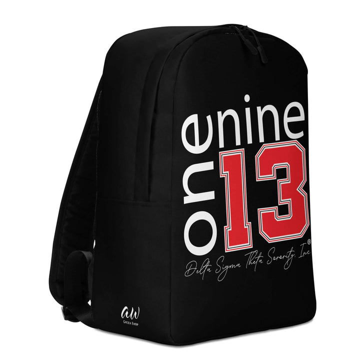 Delta Sigma Theta "One Nine One Three" minimalist backpack, stylish sorority paraphernalia for members and supporters.