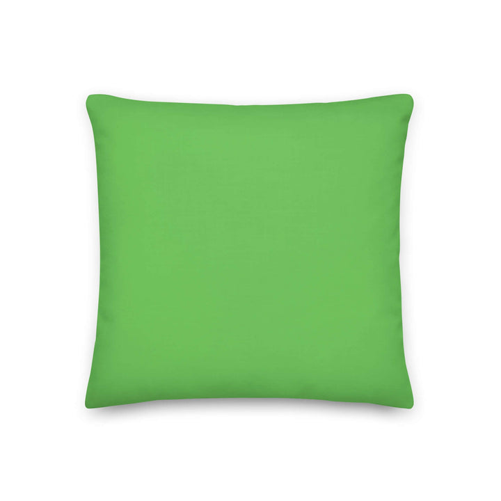Green pillow case, perfect for sorority pride and Greek gear décor in home or office settings.