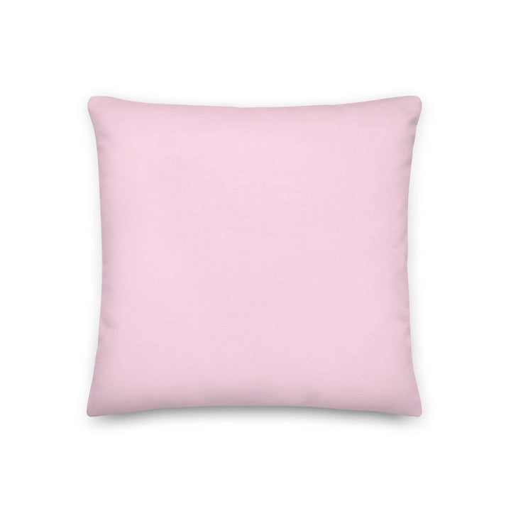 Soft pink pillow, perfect sorority paraphernalia for showcasing Greek pride and excellence in any living space.